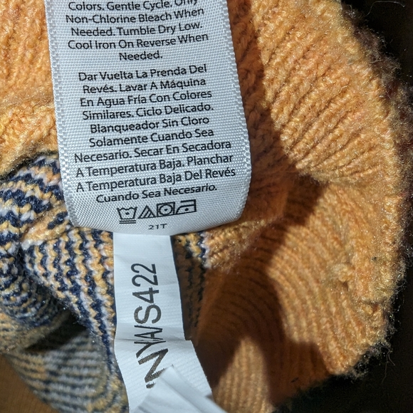 Free Assembly Adult Knit Sweater Extra Large XL Pull Over Orange Light Academia - Picture 3 of 12